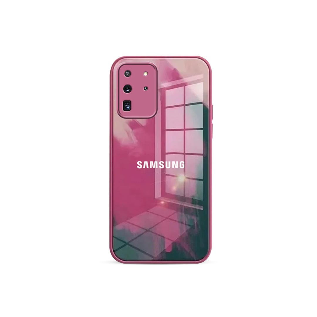 Watercolor Anti-Scratch Wave Glass Case - Samsung