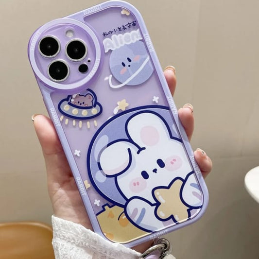 Cartoon Rabbit Print Cover IPhone