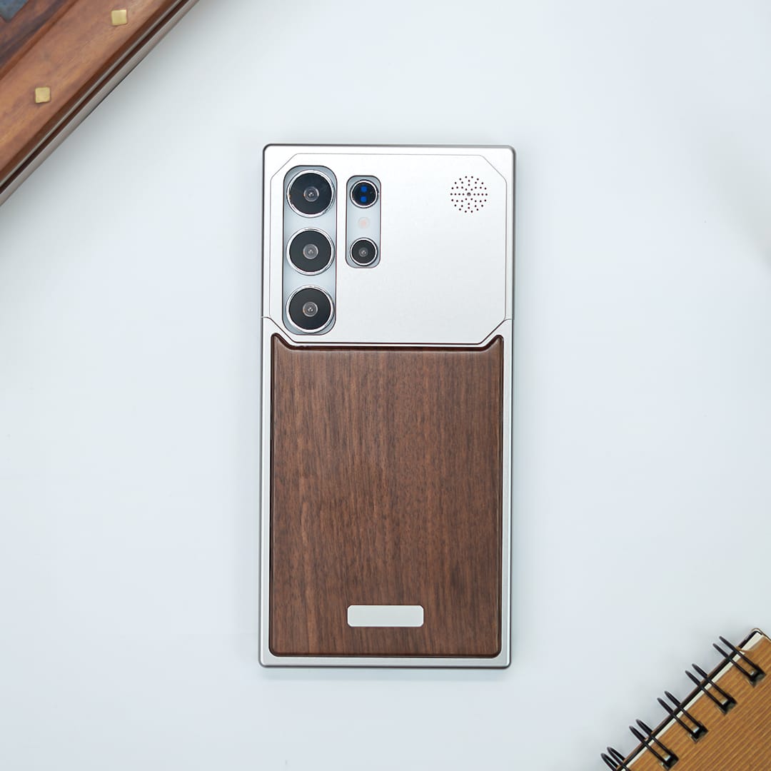 Nature Wood Grain Metallic Case - Samsung