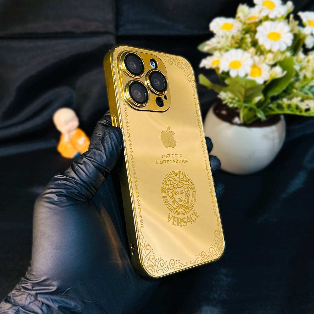 iPhone 15 Series - Luxe Camera Protective Gold Plated Case