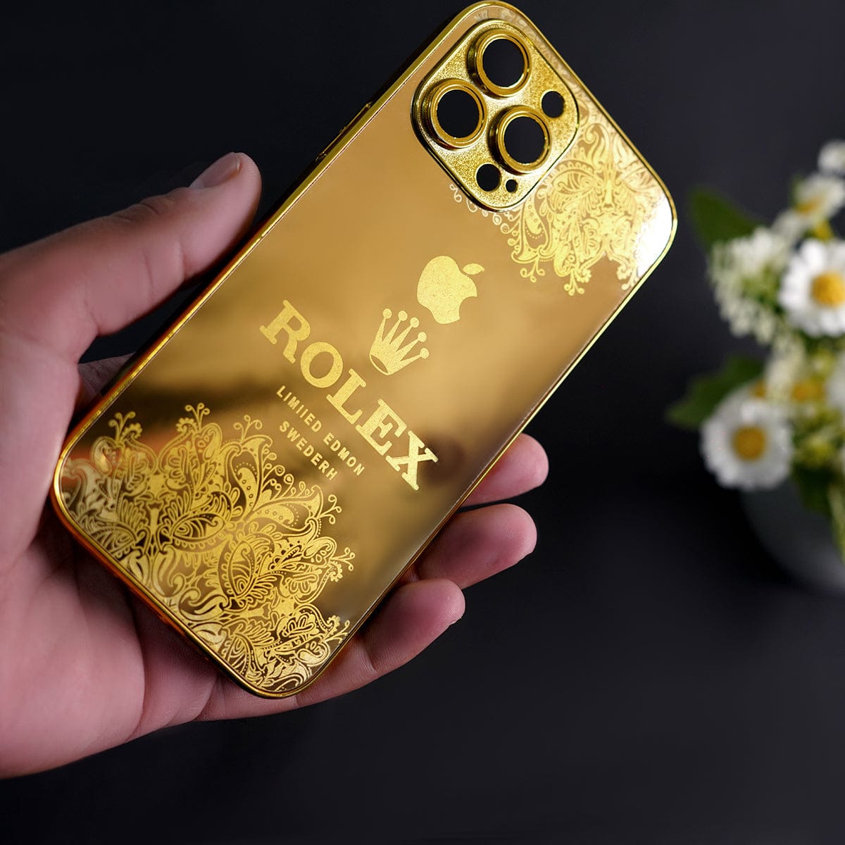 iPhone 15 Series - Luxe Camera Protective Gold Plated Case