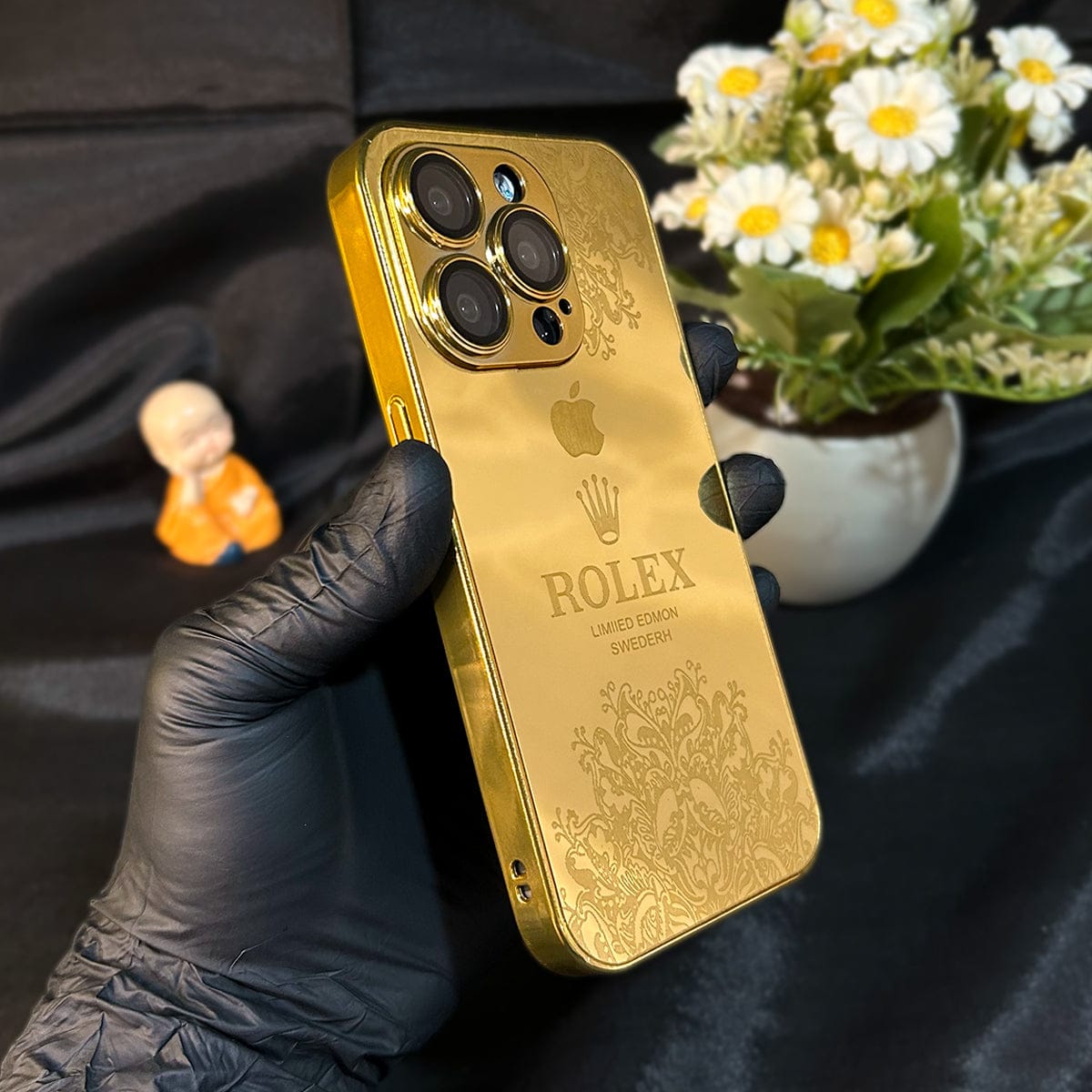 iPhone 15 Series - Luxe Camera Protective Gold Plated Case