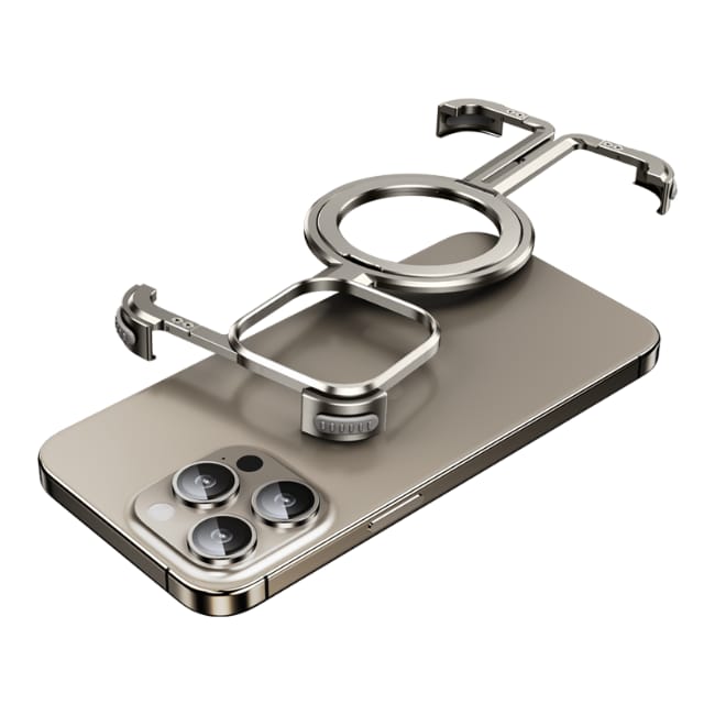 Shockproof Aluminum Frameless Ring iPhone Metal Case