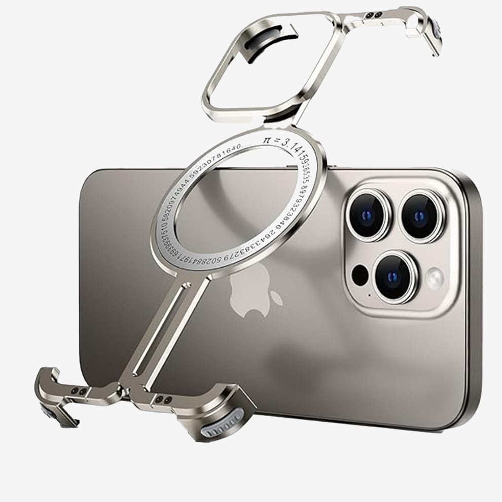 Shockproof Aluminum Frameless Ring iPhone Metal Case