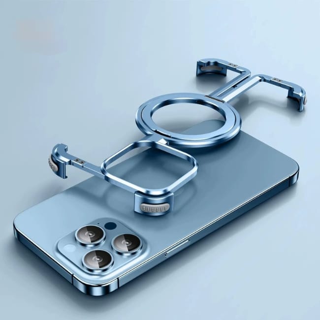 Shockproof Aluminum Frameless Ring iPhone Metal Case