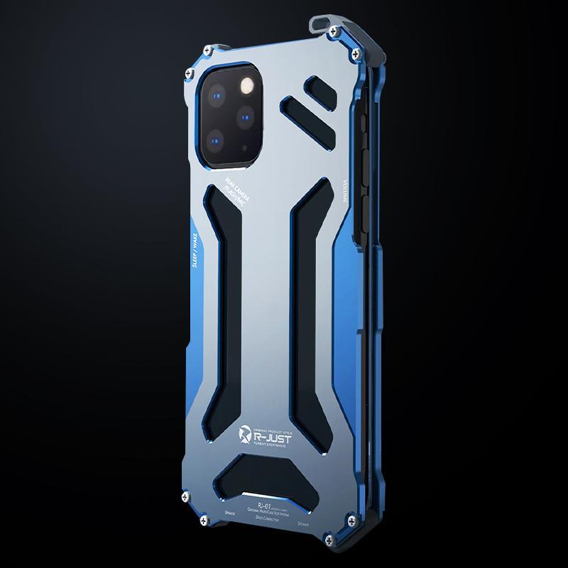 iPhone R-Just Aluminium Frame Metallic Case