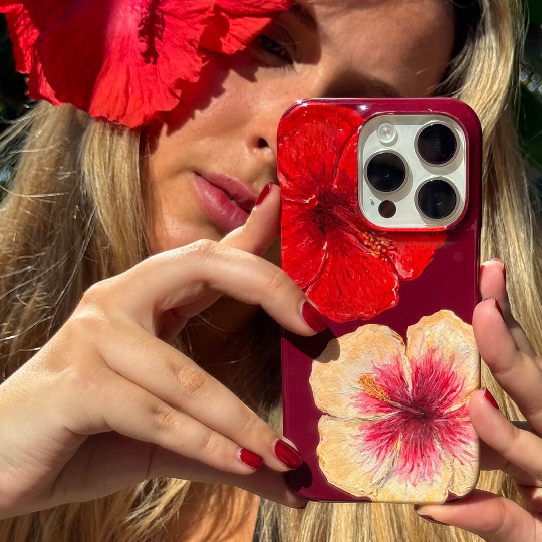 Hibiscus Flower Case For iPhone