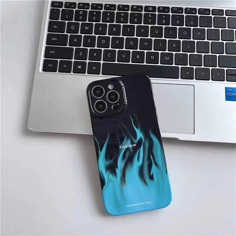 Flame Deep Black Case For iPhone