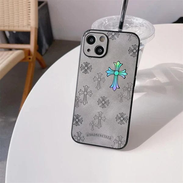 Cross Embossed Case For iPhone