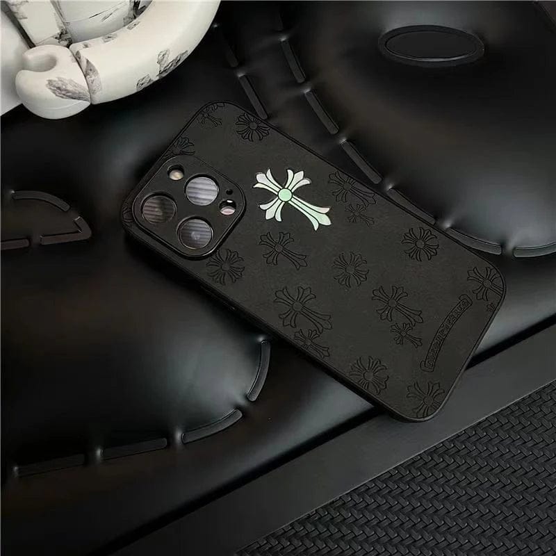 Cross Embossed Case For iPhone