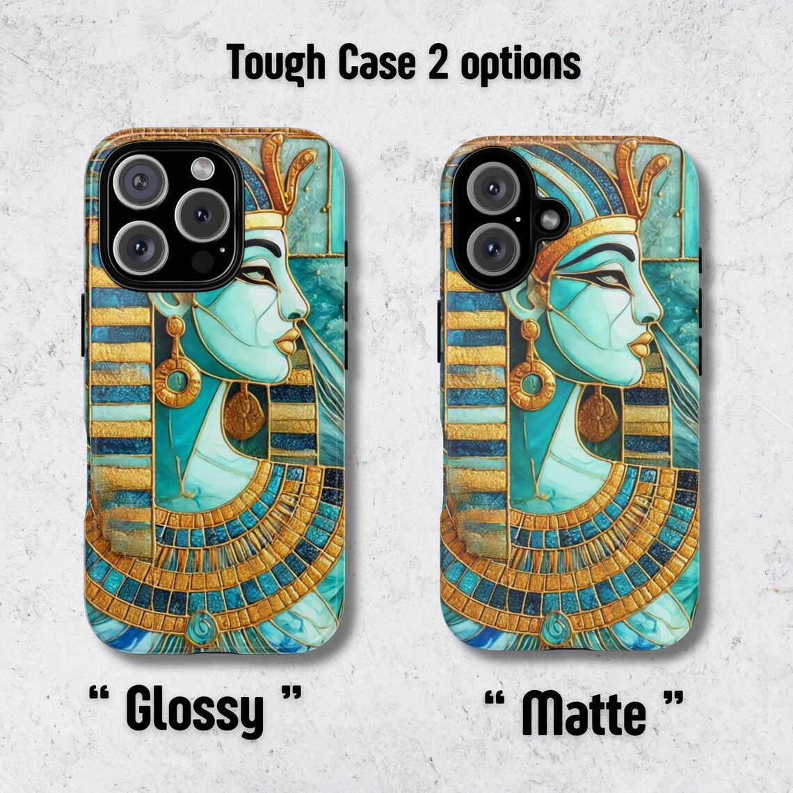 Egyptian Pharaoh Phone Case, Egypt Phone Cases, Gem Stone Phone Case for iPhone