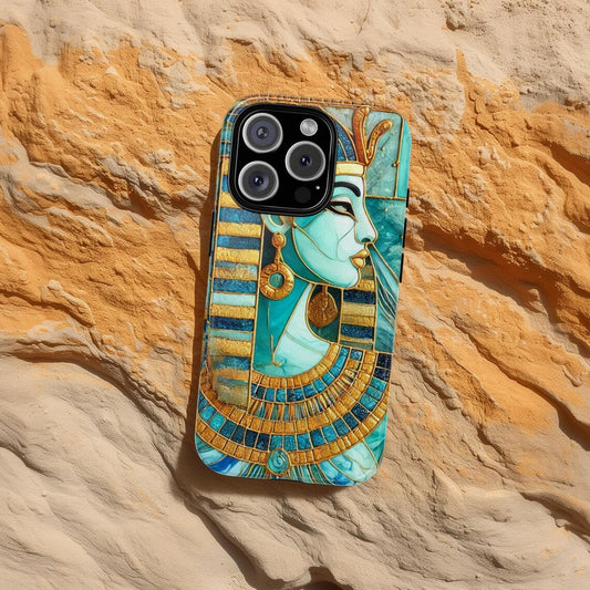 Egyptian Pharaoh Phone Case, Egypt Phone Cases, Gem Stone Phone Case for iPhone