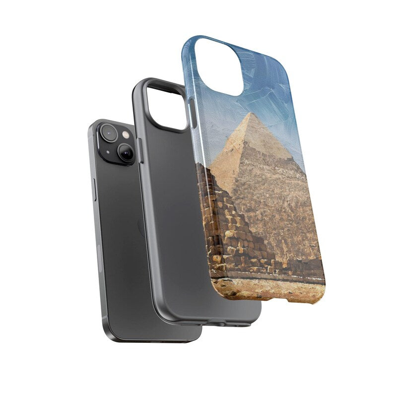 Egypt Pyramid Painting Phone Case, iPhone Cases